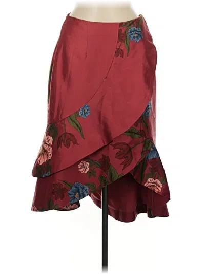 Pre-owned Keepsake Casual Skirt In Burgundy