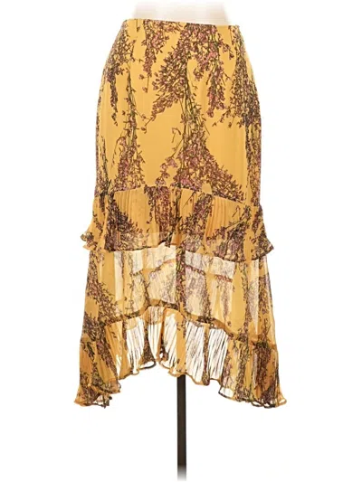 Pre-owned Keepsake Casual Skirt In Gold