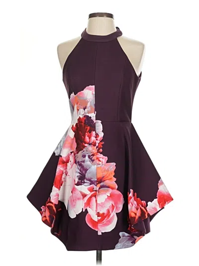 Pre-owned Keepsake Cocktail Dress In Burgundy