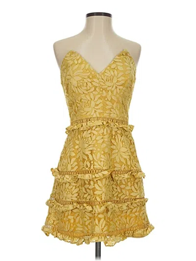 Pre-owned Keepsake Cocktail Dress In Yellow