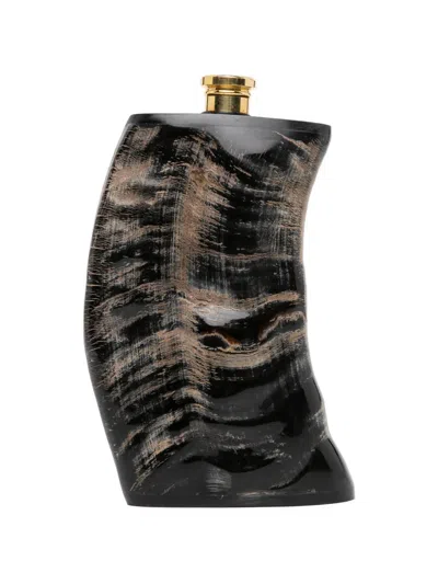 Keepsake Gold-tone Flask Collectable In Black
