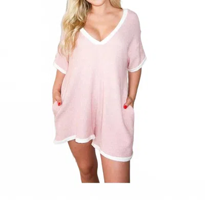 Keepsake Hour Romper In Blush In Pink