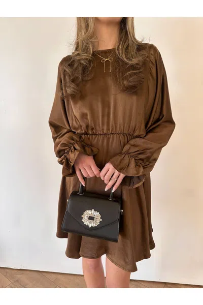 Keepsake Luxe Mini Dress In Mocha