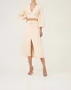 Keepsake Raquel Midi Skirt In Vanilla