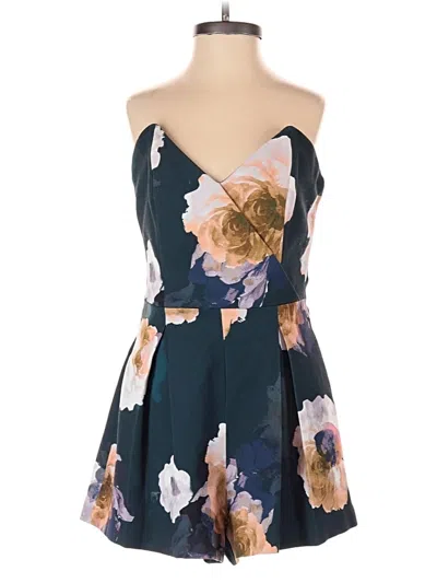 Pre-owned Keepsake Romper In Teal