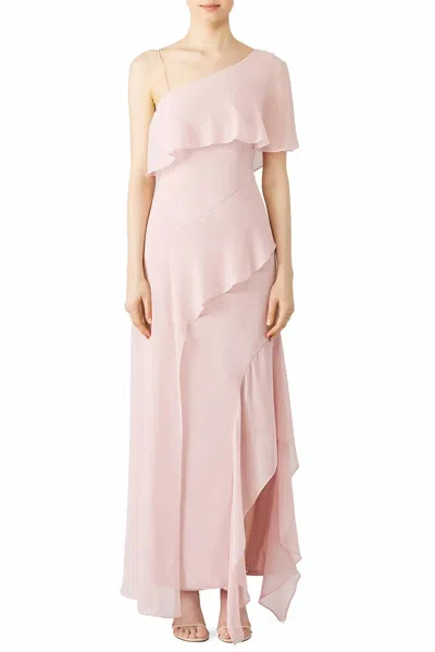 Keepsake Ruffle Gown In Blush In Neutral