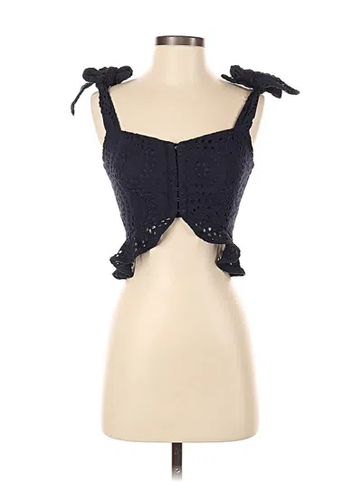 Pre-owned Keepsake Sleeveless Top Black Sweetheart Neckline Tops