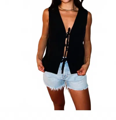 Keepsake Tied And True Tank Top In Black