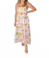 Keepsake Wildflower Hour Square Neck Maxi Dress In Multi In Multi
