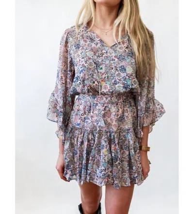 Keepsake Wildflower Whisper Chiffon Dress In Multi