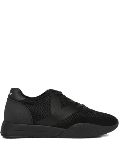 Keh-noo Leather Sneakers In Black