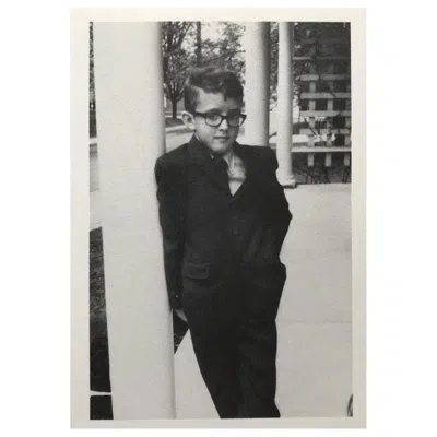 Pre-owned Keith Haring Vintage  Handbill 'featuring Photo Of Haring As A Child' In Gray