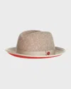 Keith James Men's King Fedora Hat In Brown