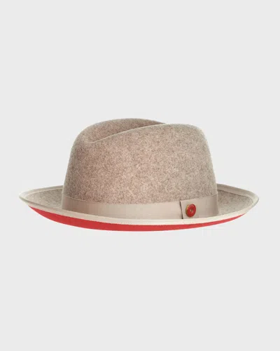 Keith James Men's King Fedora Hat In Brown