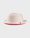 Keith James Men's King Fedora Hat In White