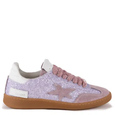 Keith Scarrott Shoes Women's Bitetto Pink Glitter Trainer