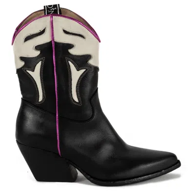 Keith Scarrott Shoes Women's Black Nuvola Cowboy Boot