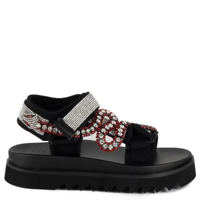 Keith Scarrott Shoes Women's Black Pitone Snake Sandal