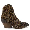 Keith Scarrott Shoes Women's Brown Corleone Leopard Suede Ankle Boot In Brown