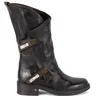 Keith Scarrott Shoes Women's Brown Costa Biker Boot In Brown