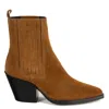 Keith Scarrott Shoes Women's Brown Monti Tan Suede Ankle Boot In Brown