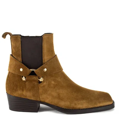 Keith Scarrott Shoes Women's Brown Nodi Tan Suede
