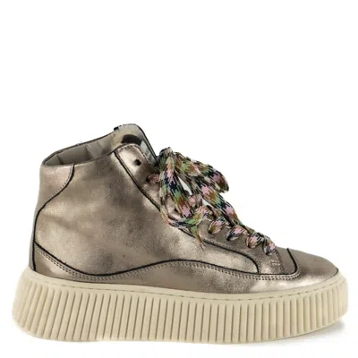 Keith Scarrott Shoes Women's Gold Roma Hi-top Trainer
