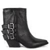 Keith Scarrott Shoes Women's Grasso Black Ankle Boot In Black