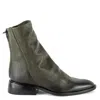 Keith Scarrott Shoes Women's Green Este Khaki Slouch Ankle Boot In Green