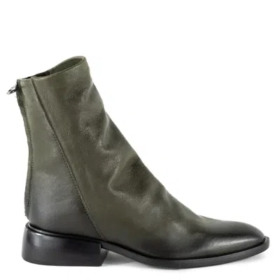 Keith Scarrott Shoes Women's Green Este Khaki Slouch Ankle Boot