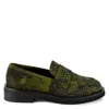 Keith Scarrott Shoes Women's Green Favara Camo Loafer In Green