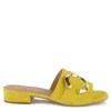 Keith Scarrott Shoes Women's Meolo Yellow Buckle Slide
