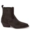 Keith Scarrott Shoes Women's Musci Brown Suede Ankle Boots In Brown