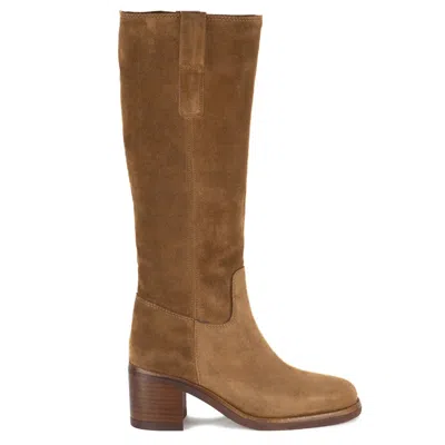 Keith Scarrott Shoes Women's Neutrals / Brown Vomero Tan Suede Knee Boot