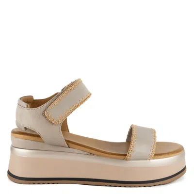 Keith Scarrott Shoes Women's Neutrals Isolotto Taupe Platform Sandal In Multi