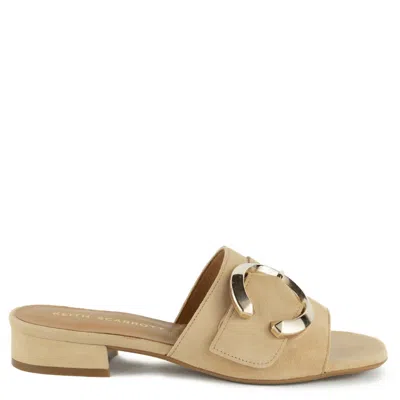 Keith Scarrott Shoes Women's Neutrals Meolo Cream Buckle Slide In White