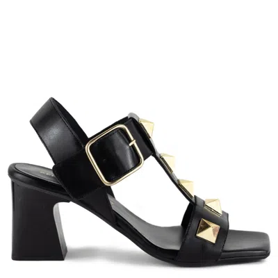 Keith Scarrott Shoes Women's Picciol Black Stud Sandal