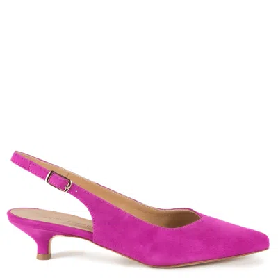 Keith Scarrott Shoes Women's Pink / Purple Tanita Pink Suede Slingback In Pink/purple