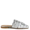 Keith Scarrott Shoes Women's Silver Rimagio Woven Mule