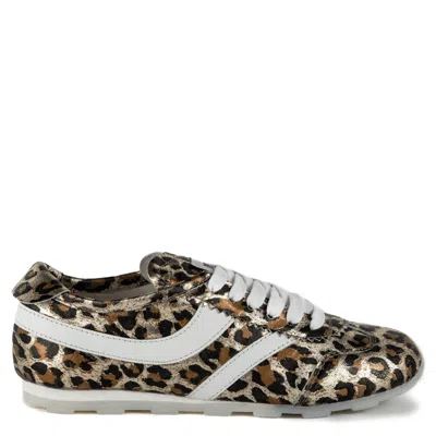 Keith Scarrott Shoes Women's Sottile Gold Leopard