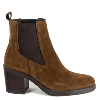 Keith Scarrott Shoes Women's Stampare Light Brown Suede Ankle Boot