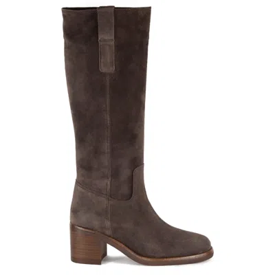 Keith Scarrott Shoes Women's Vomero Brown Suede Knee Boot