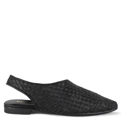 Keith Scarrott Shoes Women's Zanardi Black Woven Slingback