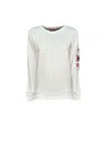 Kejo Women's Sweatshirt Ks19-613w -  In White