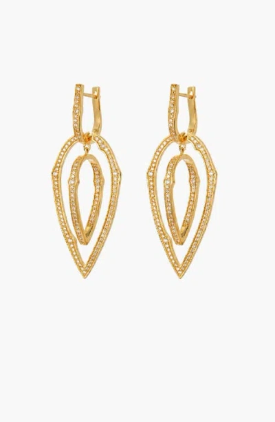 Kellery Elowen Teardrop Hoops In Gold