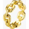 Kellery Link Curb Chain Ring In Gold