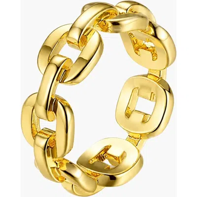 Kellery Link Curb Chain Ring In Gold