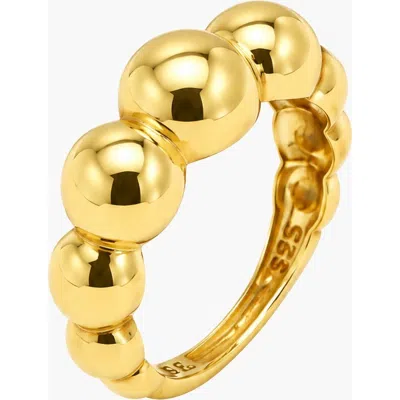 Kellery Orbital Beaded Open Band Ring In Gold