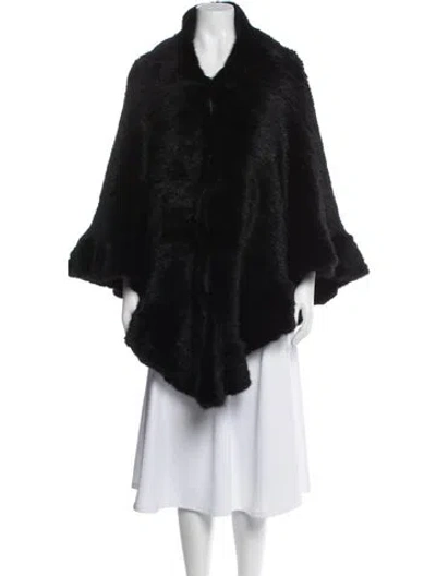 Pre-owned Kelli Kouri Faux Fur Jacket In Black