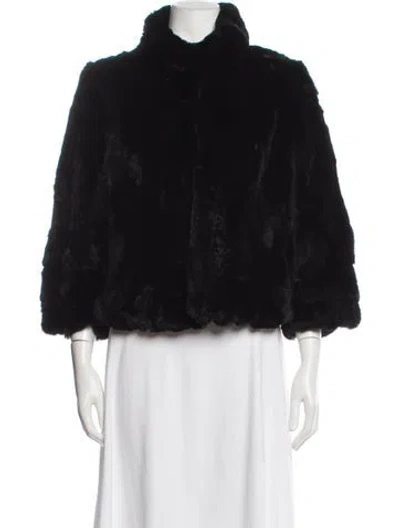 Pre-owned Kelli Kouri Fur Jacket In Black